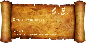 Oros Eudoxia névjegykártya